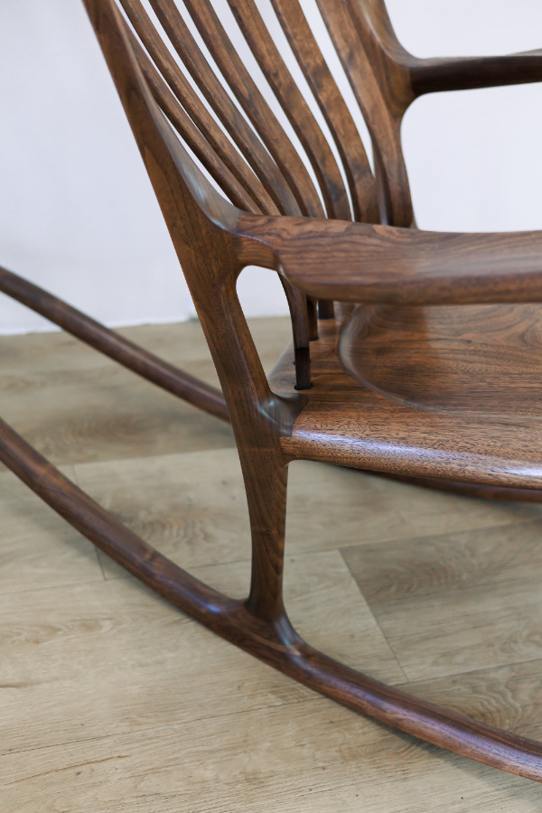 woodenLuxury solid wood rocking chair with smooth finish-rocking-chair-07 Luxury solid wood rocking chair with smooth finish